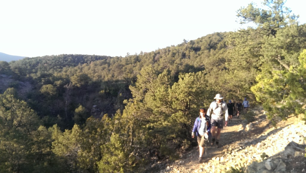 Skywalk begins with an ascent to South Peak.